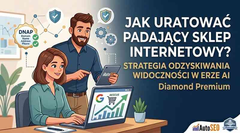Jak uratować padający sklep internetowy? Strategia odzyskiwania widoczności w erze AI
