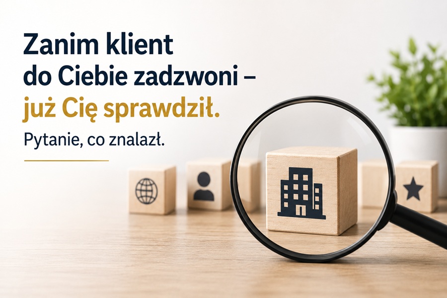 Zanim klient do Ciebie zadzwoni — już Cię sprawdził. Pytanie, co znalazł.